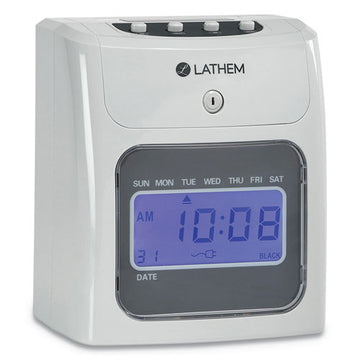 Lathem® Time 400e Top-feed Time Clock Bundle, Digital Display, White freeshipping - TVN Wholesale